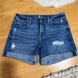 Denim shorts